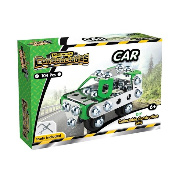 Construct IT Constructables Car/Off-Roader/Tank/Motor DIY Toy Kids 8+ Green Asst