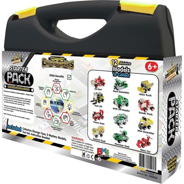 3pc Construct IT Constructable DIY Starter Pack Collectable Mystery Toy Kids 6+