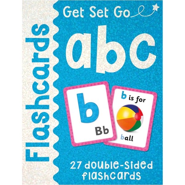 4PK Miles Kelly Get Set Go Letters/Numbers Kids Educational Learning Flashcards