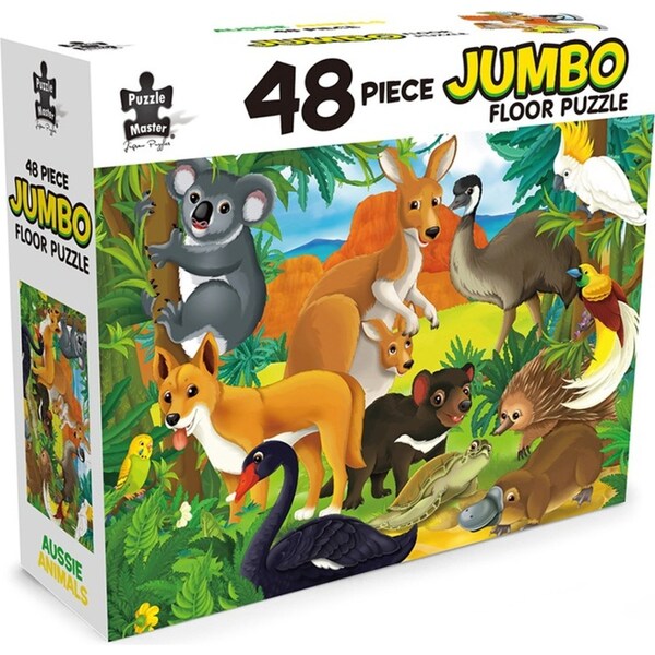 48pc Puzzle Master Jumbo Floor Aussie Animals Jigsaw Puzzle Kids/Children 3y+