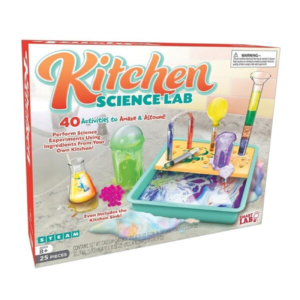 25pc Smart Lab Toys Kitchen Science Experiment Educational Toy Set Kids 8y+