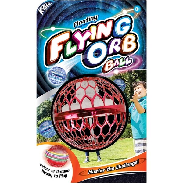 Kazaang Flying Orb Ball Toy Battery Operated Indoor/Outdoor Play Kids 8y+ Red