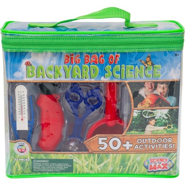 32pc Be Amazing Toys Big Bag of Backyard Science Experiment Toy Set Kids 8+