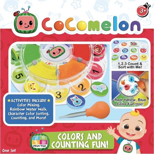 Be Amazing Toys Cocomelon Colours & Counting Fun Chips Activity Set Kids 3y+
