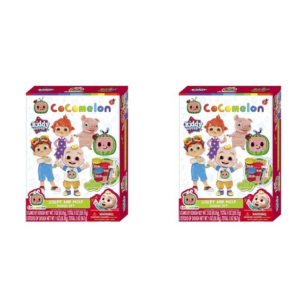 2x Creative Kids Cocomelon Sculpt & Mold Dough Fun Activity Play Set Children 3+
