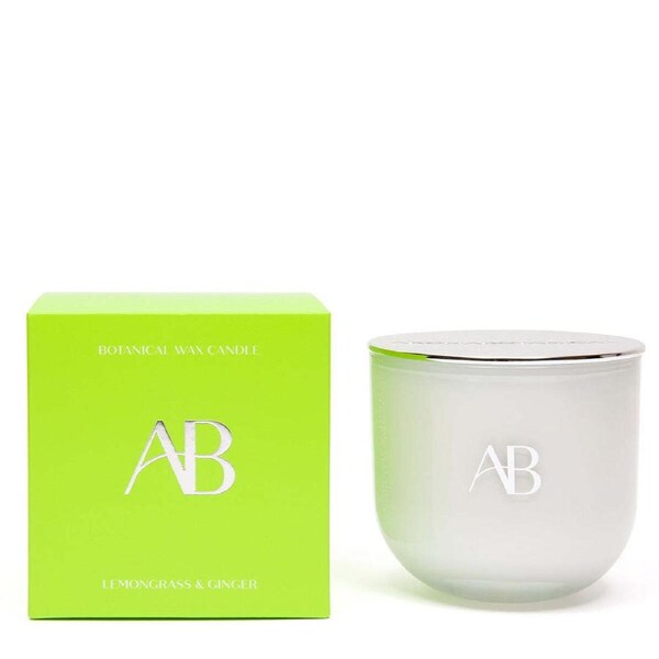 Aromabotanical 340g Scented Wax Candle Home Room Fragrance Lemongrass & Ginger