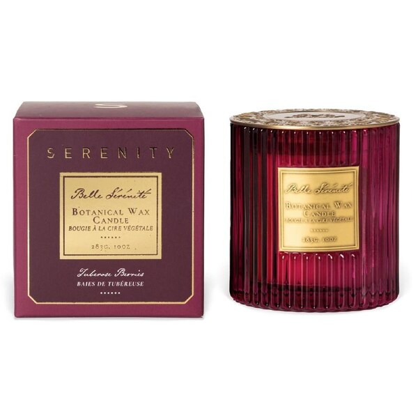 Serenity Belle Serenite 283g Soy Wax Scented Candle Fragrance Tuberose Berries