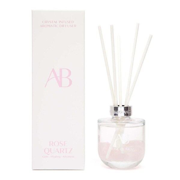 Aromabotanical Crystal200ml Reed Diffuser Scented Home Fragrance Rose Quartz