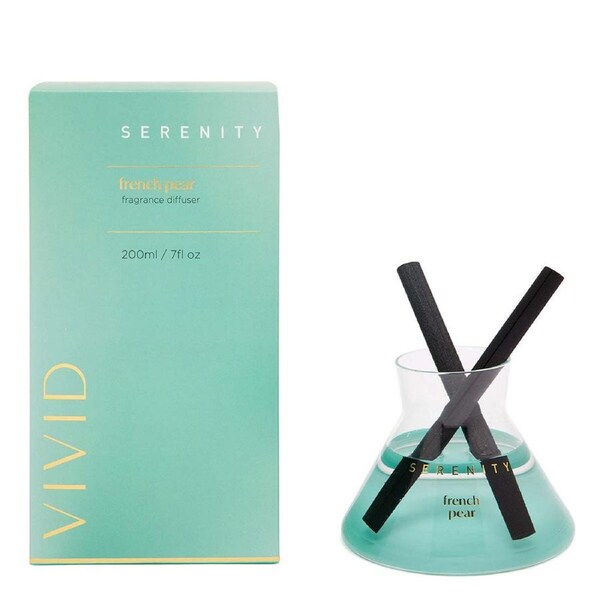 Serenity Vivid 200ml Reed Diffuser Scented Home Fragrance/Aroma French Pear
