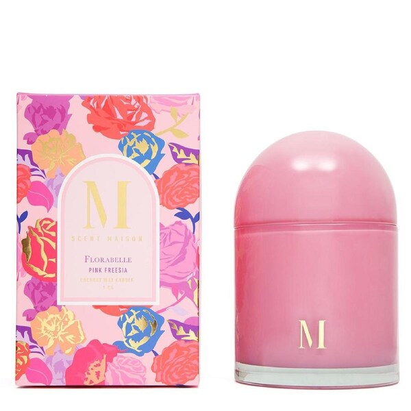 Scent Maison Florabelle 1000g Scented Wax Candle Home Fragrance Pink Freesia