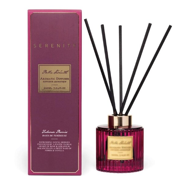 Serenity Belle Serenite 200ml Reed Diffuser Home Fragrance Tuberose Berries