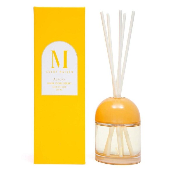 Scent Maison Aurora 300ml Reed Diffuser Scented Fragrance Guava Lychee Sorbet