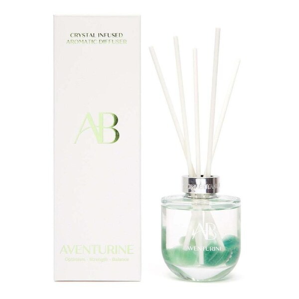 Aromabotanical Crystal200ml Reed Diffuser Scented Home Fragrance Aventurine