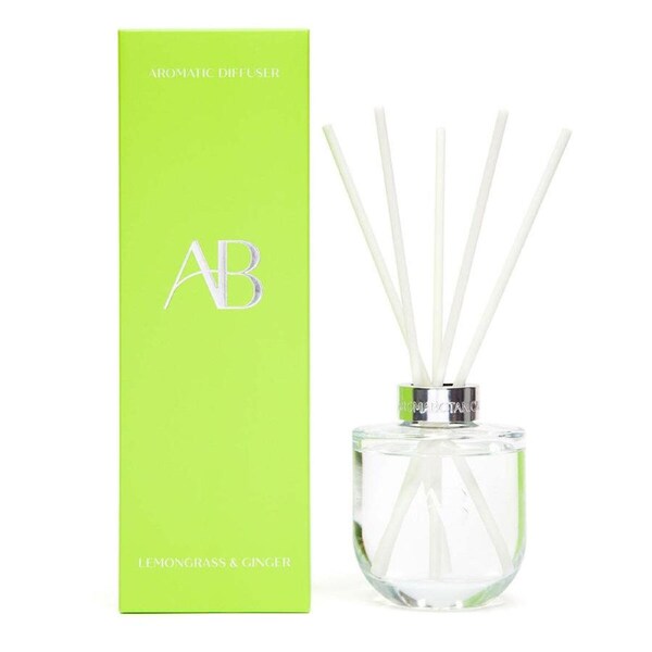 Aromabotanical 200ml Reed Diffuser Scented Home Fragrance Lemongrass & Ginger