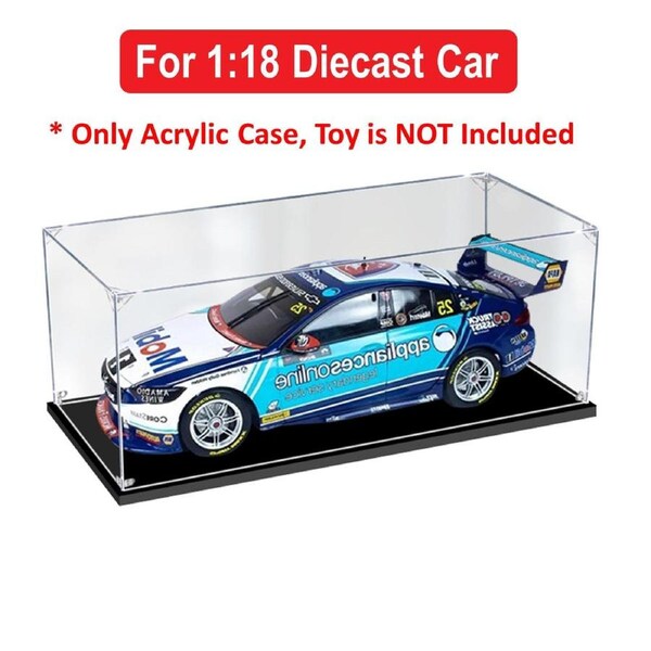 Acrylic Display Case for 1:18 BIANTE MOBIL 1 APPLIANCES ONLINE HOLDEN ZB COMMODORE 2ND 2020 ADELAIDE 500 R2 #25 MOSTERT Diecast Car Model