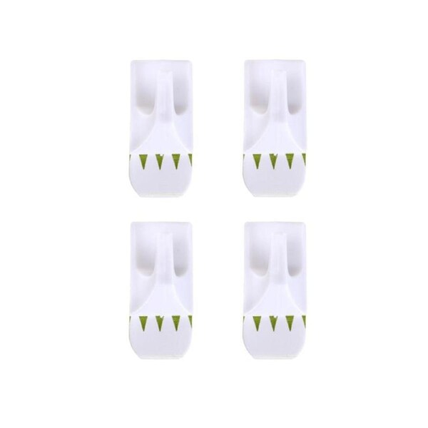 Removable Hooks Plastic 30mm x 20mm 4pk (Holding Weight 1kg)