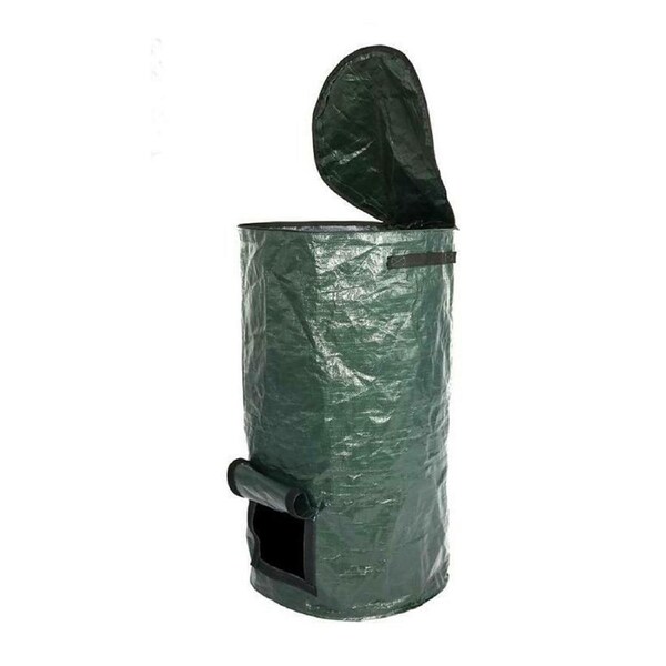 riin 1x Large 70L Compost Bag for Garden Yard Kitchen Organic Waste Leaf Soil Fertilizer Size 35x35x60cm Model #70