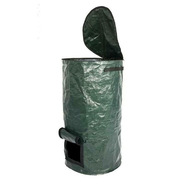 riin 1x Large 160L Compost Bag for Garden Yard Kitchen Organic Waste Leaf Soil Fertilizer Size 45x45x80cm Model #160