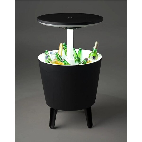 Keter Illuminated Cool Bar - Graphite/ White