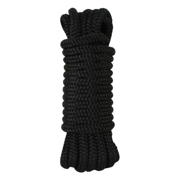 Aristocraft 6M/10mm Docking Line Double Braided Rope Yacht/Boat Accessory Black