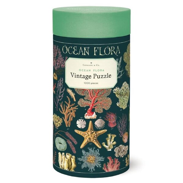 Cavallini - Ocean Flora Puzzle 1000pc