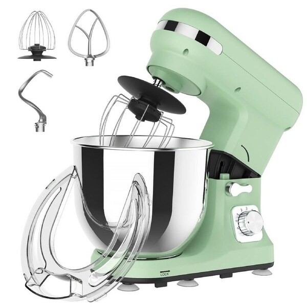 Advwin 6.5L 1400W Stand Mixer, 6-Speed Green Electric Food Mixer