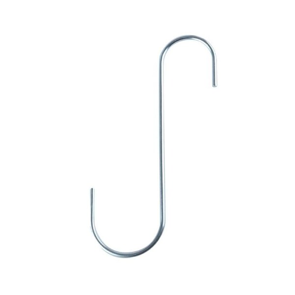 S Hook Zinc Plated 195mm x 70mm x 4mm (L) 2pk
