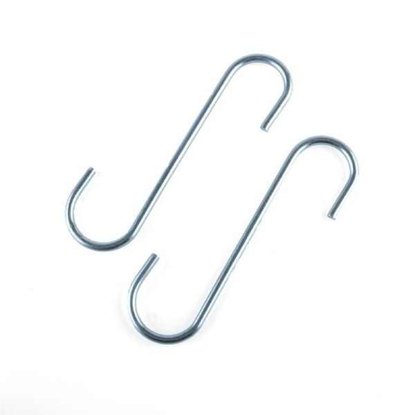 S Hook Zinc Plated Steel 150mm x 45mm x 5mm (M) 2pk