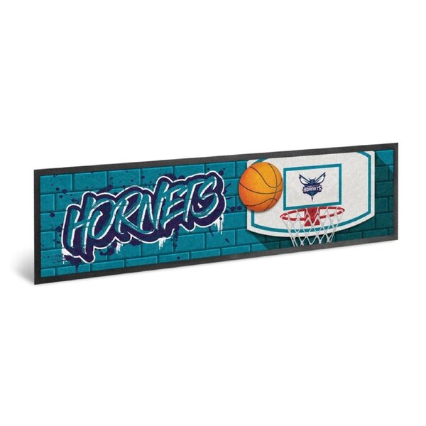 NBA Charlotte Hornets Basketball Bar Runner Mat