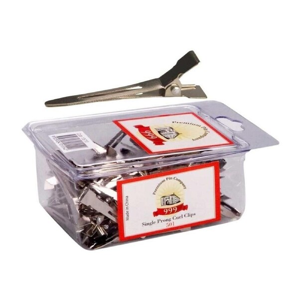 999 Single Prong Curl Clips 100 Pieces