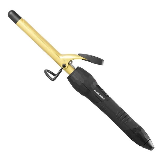 Silver Bullet Fastlane Ceramic Gold Curling Iron 16mm