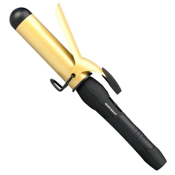 Silver Bullet Fastlane Ceramic Gold Curling Iron 38mm