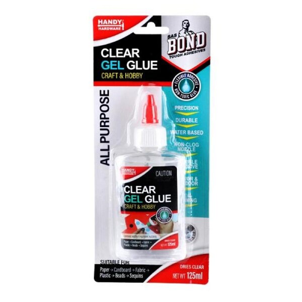 Glue Clear Gel Craft & Hobby 125ml (Dries Clear)