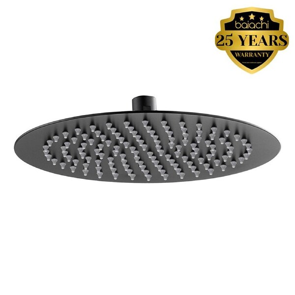 Moreton Round Stainless Steel Shower Head 300mm Matte Black