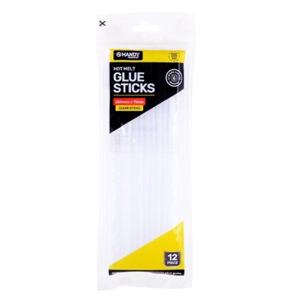 Glue Gun Hot Melt Glue Sticks 200mm x 11mm 12pc (Suitable with 40W Glue Gun)