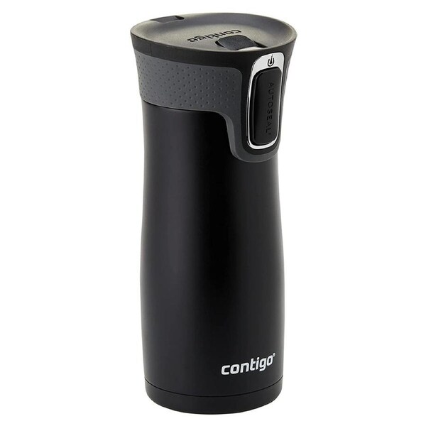 Contigo 473ml Bryon Snapseal Vacuum Insulated Travel Drink Mug Matte Black