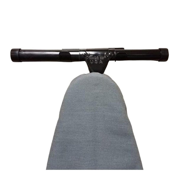 Dolphy Durable Metal Wall Mount Ironing Board Holder - 3x15.5x4.5 cm, Black - Space-Saving Laundry Storage Solution