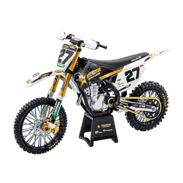 NewRay 1:12 Scale Husqvarna FC450 Rockstar Energy Stewart Motorcycle Toy Model