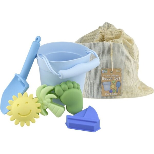 6pc Koala Dream Silicone Baby/Toddler Beach Sand Toy Set Blue Sundae 10m+