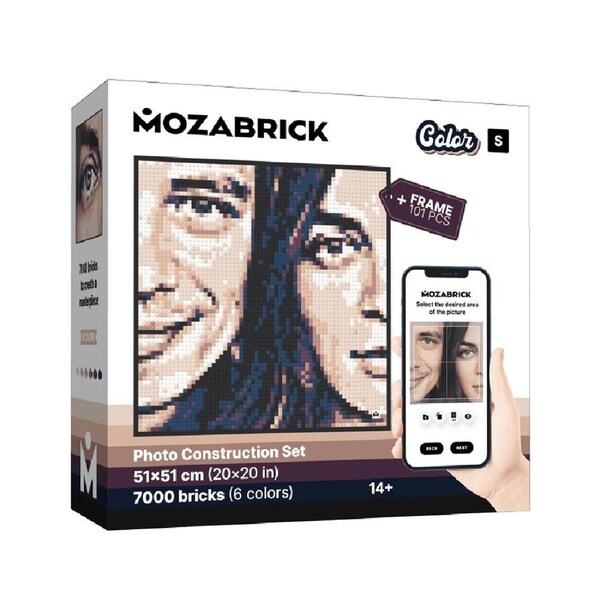 Mozabrick 51cm Model Color Set w/ Frame Personalised Pixel Art Crafts DIY Small