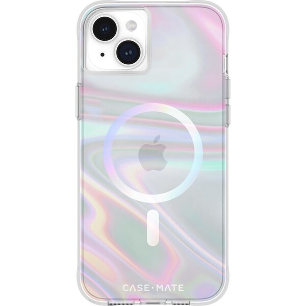 Case-Mate Soap Bubble MagSafe Phone Case For Apple iPhone 15 Plus Iridescent