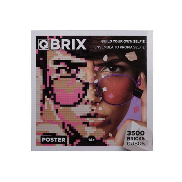 Mozabrick 3500 Bricks Qbrix Poster Personalised Pixel Art Set Crafts DIY 14y+
