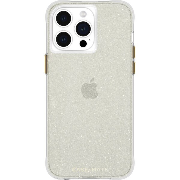 Case-Mate Sheer Crystal Case Mobile Phone Cover For Apple iPhone 15 Pro Max Gold