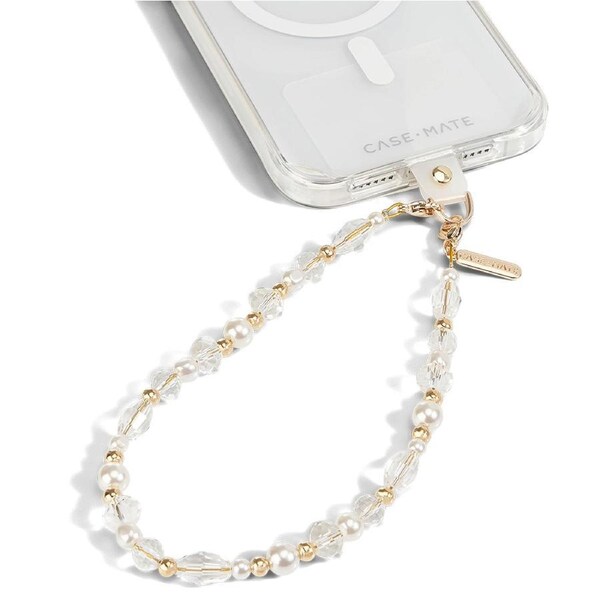 Case-Mate Beaded Phone Wristlet Strap Smartphone Charm Accessory Moon Crystal