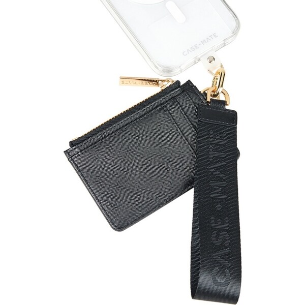 Case-Mate Essential Wallet Case w/ Phone/Mobile Wristlet Strap Accessory Black