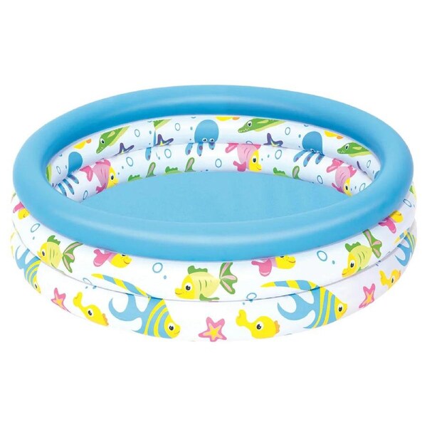 Coral Kids Portable Swimming Pool with Sea Life Design