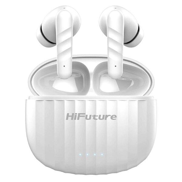 HiFuture Sonicbliss True Wireless Bluetooth Soft Bass Earbuds Noise Cancel White