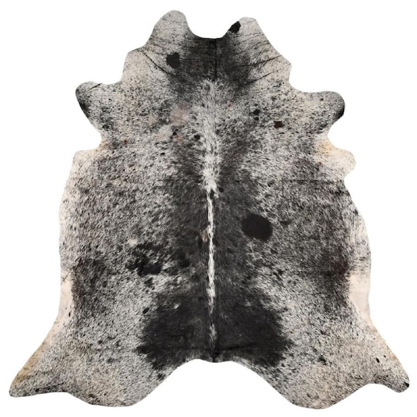 100% Natural Genuine Cowhide Rug/Carpet Salt & Pepper Black & White Asst