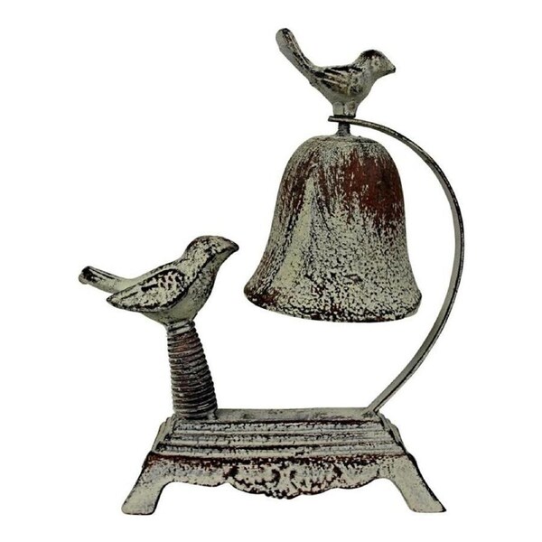 Metal 20.5cm Birds Bell Chime Outdoor Home Garden/Porch Patio Ornament Decor