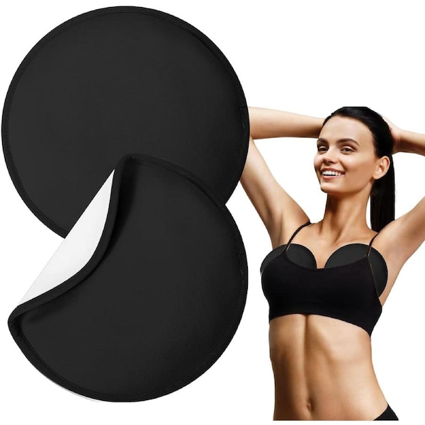 Castor Oil Breast Pads Reusable Organic Castor Oil Pad 2pcs Black